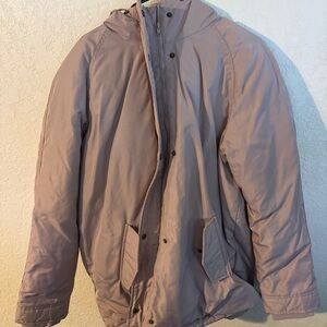 Old Navy Women’s Hooded Raincoat in Soft Pink